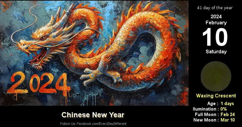 Happy Chinese New Year 2024 of the Dragon - February 10
